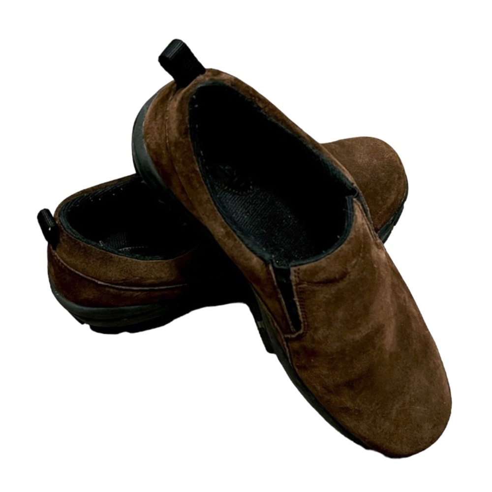 Lands End Men’s Suede Hiking Trail Walking SlipOn Sh… Gem